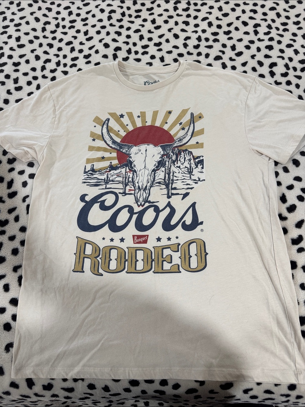 Buckle Coors Rodeo Graphic Tee - Cream, Navy, Gold, Red